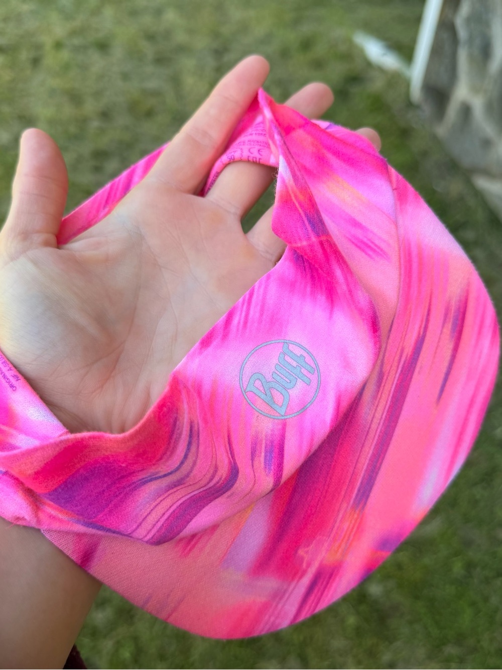 Pink Buff Brand Headband with Visor OS